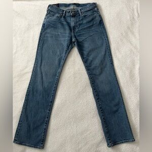 Abercrombie & Fitch Men's Dark Blue Kilby Bootcut Jeans, Size 32x34